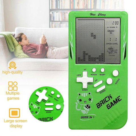 Retro Tetris Handheld Game Console with Large Screen