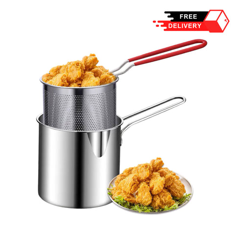 Stainless-Steel Deep-Frying Pot with Basket