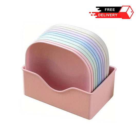 Multicolor Creative Plate set - 10 pcs