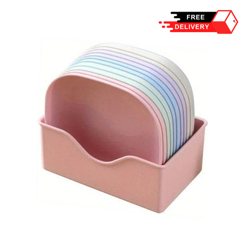 Multicolor Creative Plate set - 10 pcs