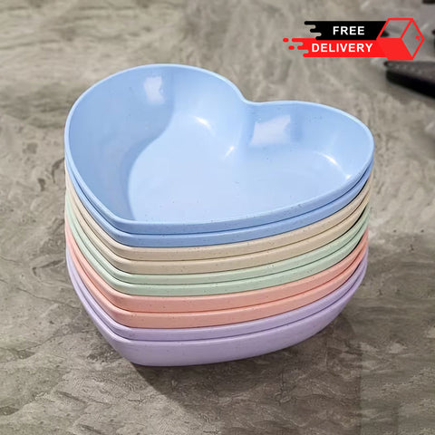 Multicolor Creative Plate set - 10 pcs