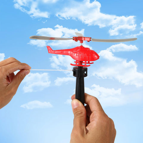 Flying Helicopter Toy with Rope