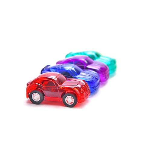 Mini Pull Back Transparent Cars - Pack of 4