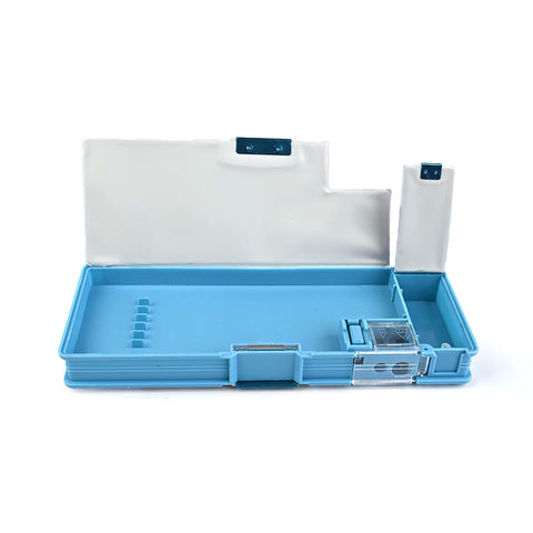 Magnetic Compartment Pencil Box - LARGE