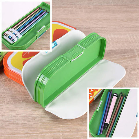 Double-sided Magnetic Fruits Pencil Box