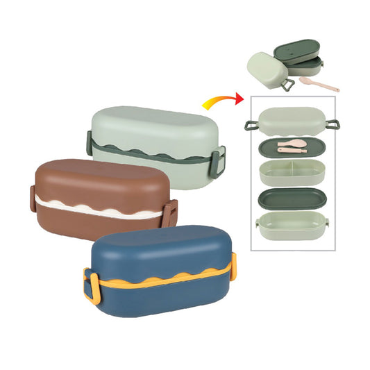 Large Capacity Double Layer Lunch Box