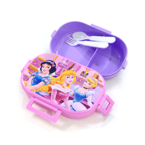 BHS Lunch Box with Two Portions, Spoon & Fork