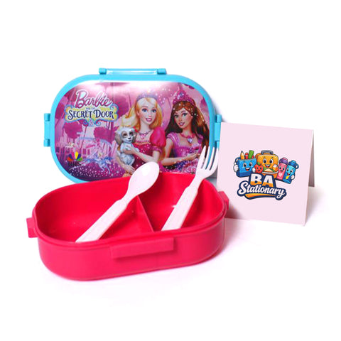 BHS Lunch Box with Two Portions, Spoon & Fork