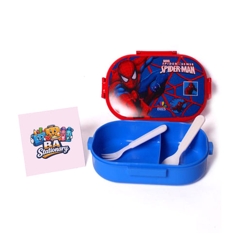 BHS Lunch Box with Two Portions, Spoon & Fork