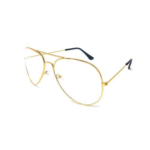Gold Metal Frame Classic Glasses