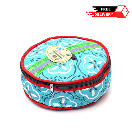 Printed Cotton Chapati (ROTI) Zipper Box