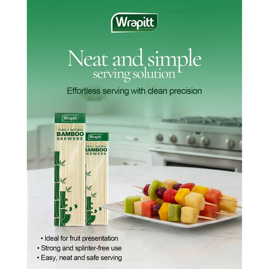 Wrapitt Bamboo BBQ Stick - 12 Packets