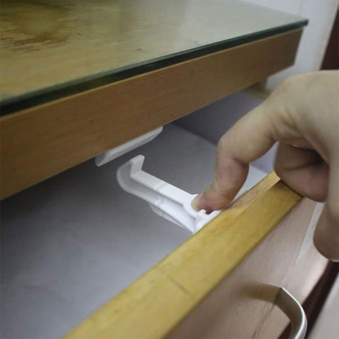 Mini Melody Invisible Drawer Lock - Pack of 4