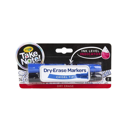 Crayola Take Note Black & Blue Dry Erase Markers