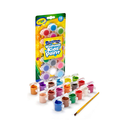 Crayola Washable Kids Paint Set - 18 Colors