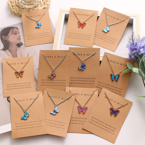 Korean Butterfly Necklaces