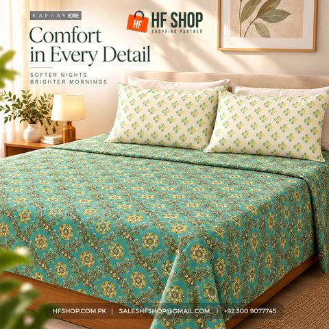 Bed Sheet & Pillow Cushions by KAPRAY Homes