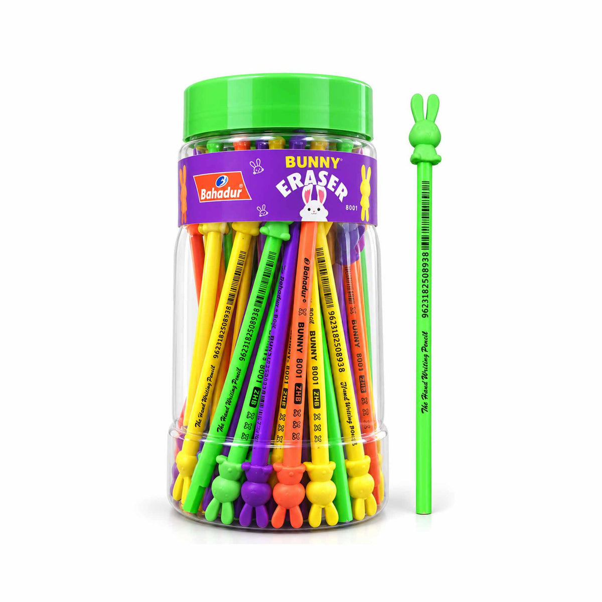 Bahadur BEST BUNNY Pencil Jar of 48pcs