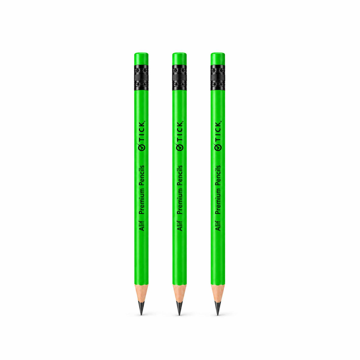 Tick Alif Green Triangular Pencil Box