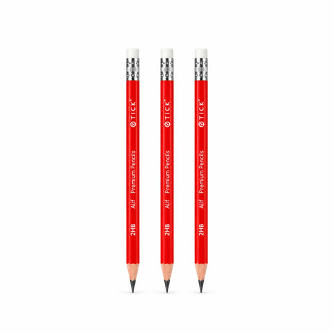 Tick Alif Red Triangular Pencil Box