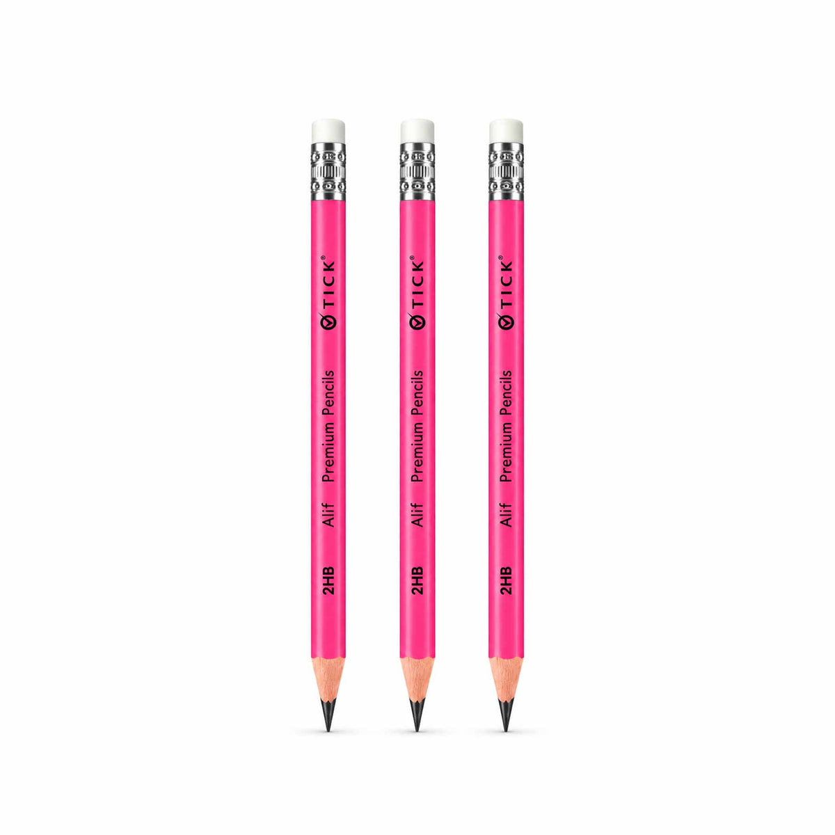 Tick Alif Pink Triangular Pencil Box