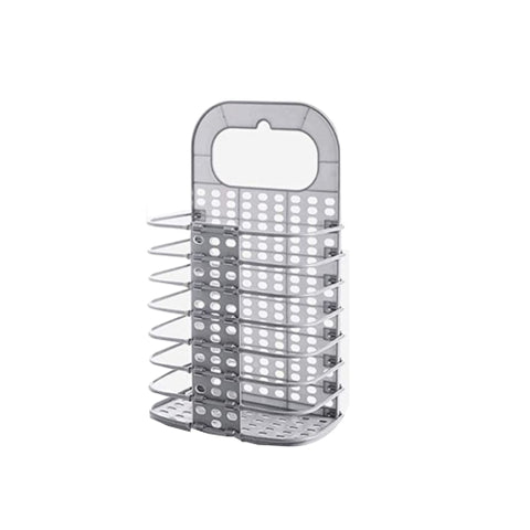 Wall Mounted Portable Foldable Bathroom Hanging Mesh Laundry Basket