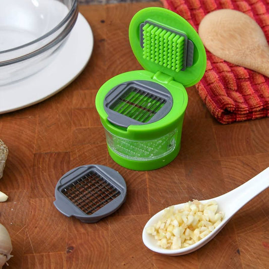 Mini Garlic Press Chopper Cutter