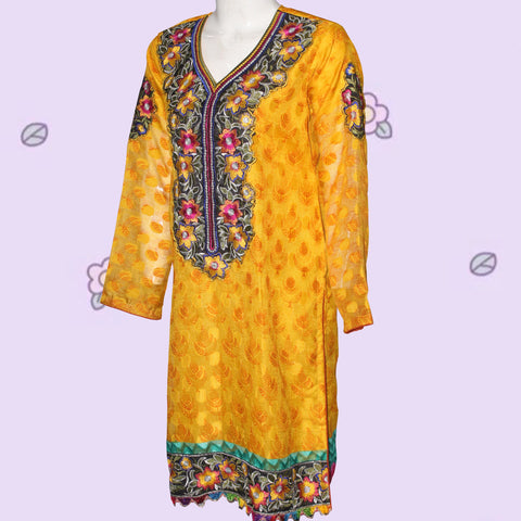 Kurti Patch & Piping design (0015) Embroider Net
