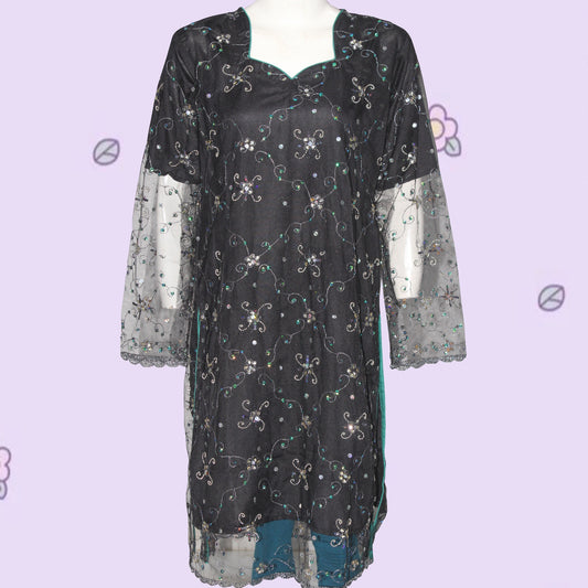Kurti Patch & Piping design (0016) Embroider Net