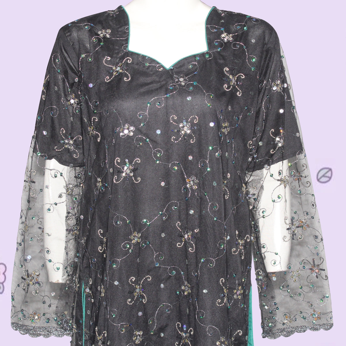 Kurti Patch & Piping design (0016) Embroider Net