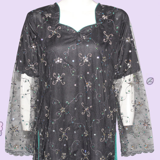 Kurti Patch & Piping design (0016) Embroider Net