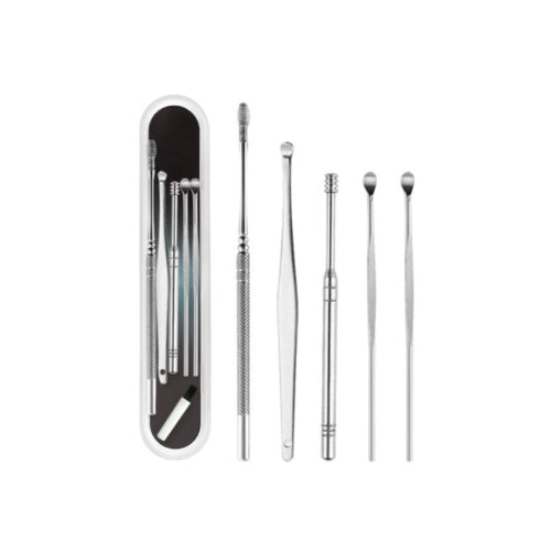 Stainless Steel Spiral Portable Earpick Spoon