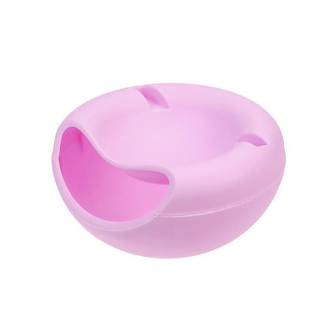 Dropship Creative Shape Lazy Snack Bowl Plastic Double Layers