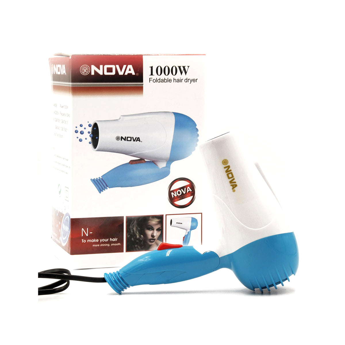 NOVA N-658 Foldable Hair Dryer