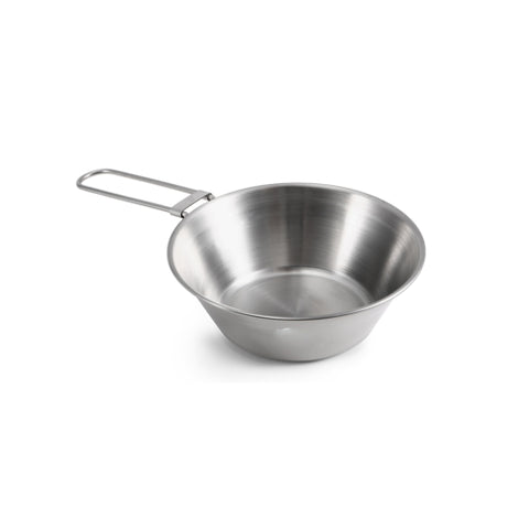 Steel Bowl With Foldable Handle