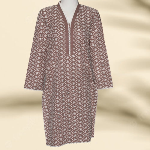 Kurti net chikankari