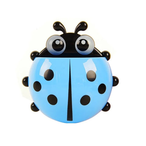 Cute Ladybug Beetle Toothbrush Shelves Pencil