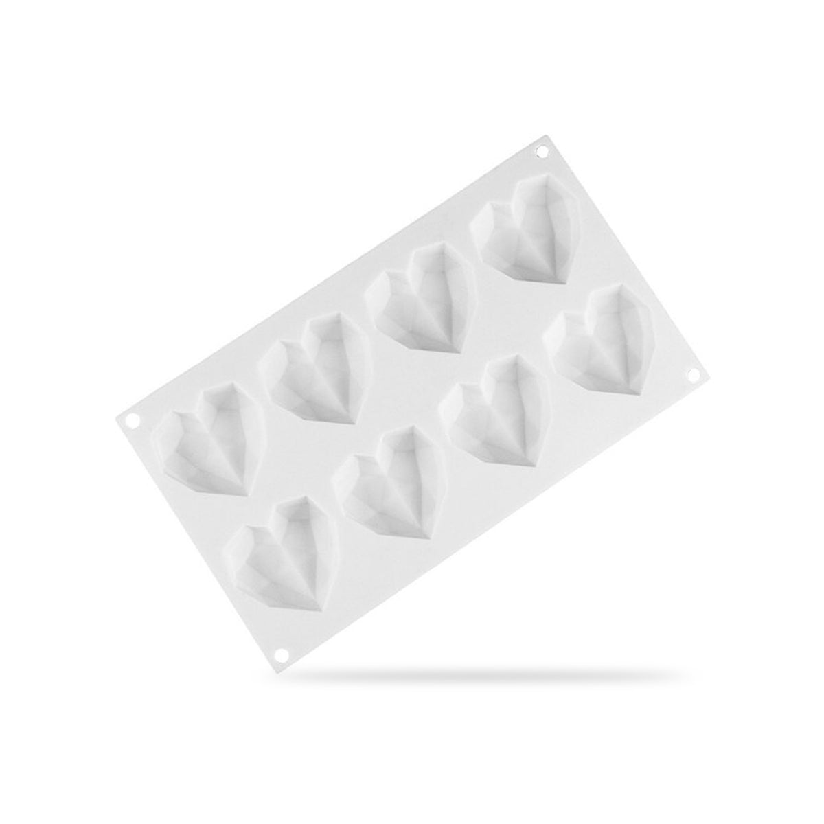 Silicone Eight Cavity 3D Heart Mold