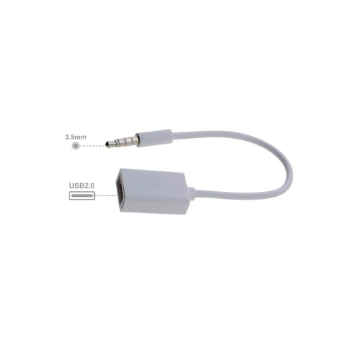 Male Audio Jack Plug to USB 2.0