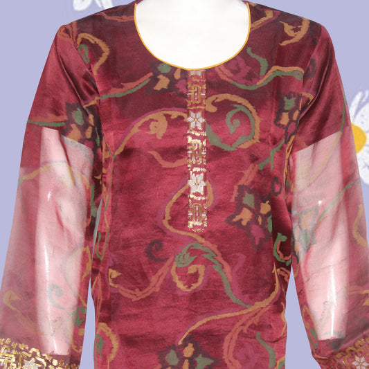 Kurti Patch & Piping design (0010) Net