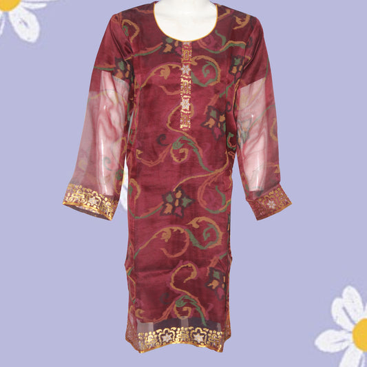 Kurti Patch & Piping design (0010) Net