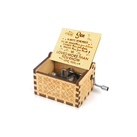 Wooden Carved Musical Box