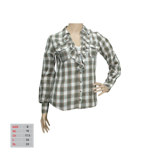 Female V-neck, Front Open Casual Shirt