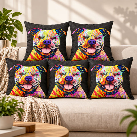 Beware of Pit Bulls Pillow Cushions
