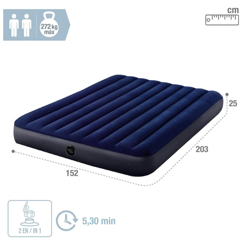 Intex Inflatable Bed with 2 Pillows