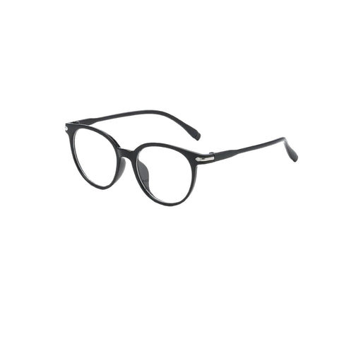 Round Frame Glasses Black