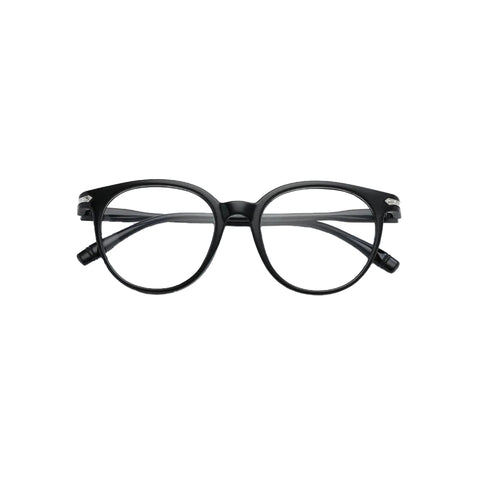 Round Frame Glasses Black